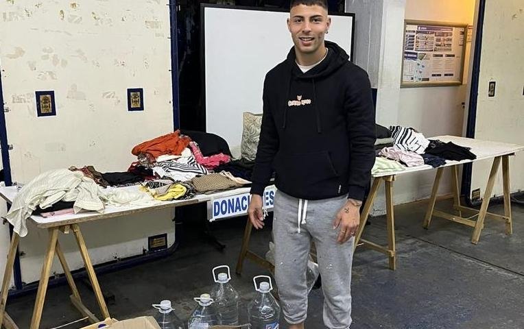 Inundaciones: el Lobo recibe donaciones y ofrece asistencia