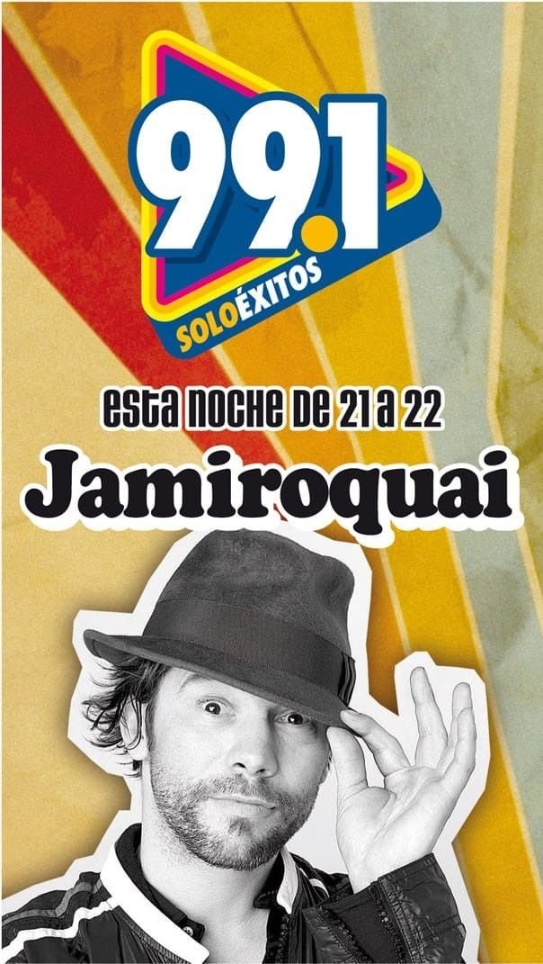 Jamiroquai será protagonista esta noche del especial de Éxito FM 99.1