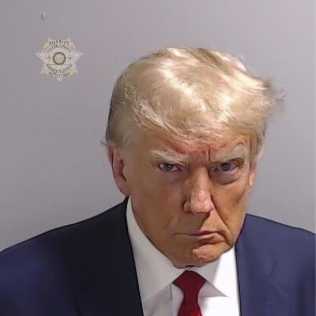 Trump, desafiante y con el ceño fruncido en su primera foto policial
