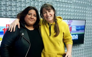 Noelia Miranda Mariel Olguin Dúo le imprimieron folclore a "La Peña de Juan Pablo"