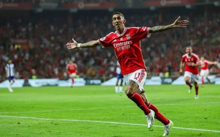 Con sello argentino: "Fideo" Di María anotó en la victoria del Benfica ante Gil Vicente