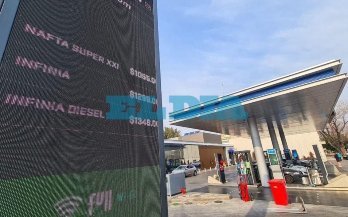 Segunda suba en dos días del precio de la nafta de YPF en capital federal: ¿qué pasa en La Plata?