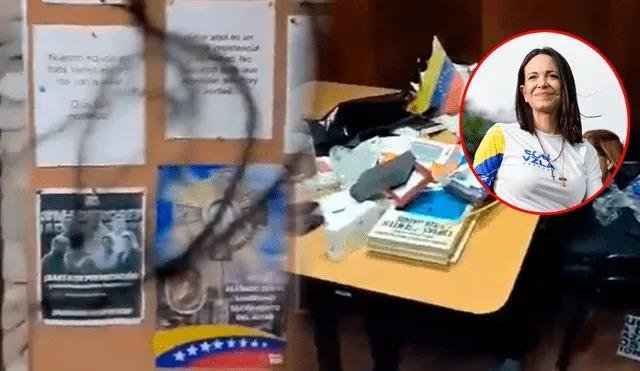 Máxima tensión por el asalto a las oficinas de la opositora Machado