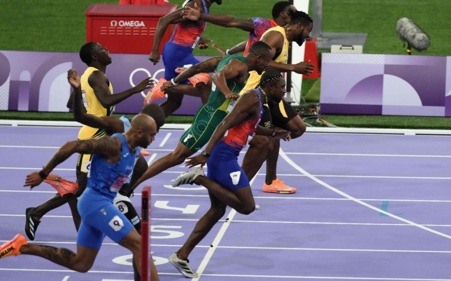 El estadounidense Noah Lyles lideró por 5 milésimas de segundo los 100 metros de los Juegos Olímpicos