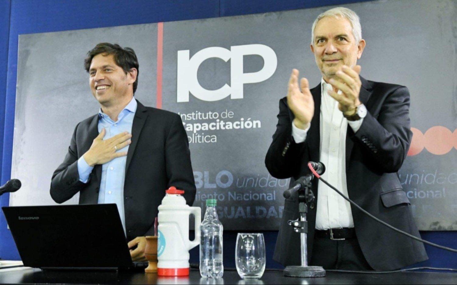 Kicillof y Alak presentaron cursos de formación política en La Plata y para todo el país