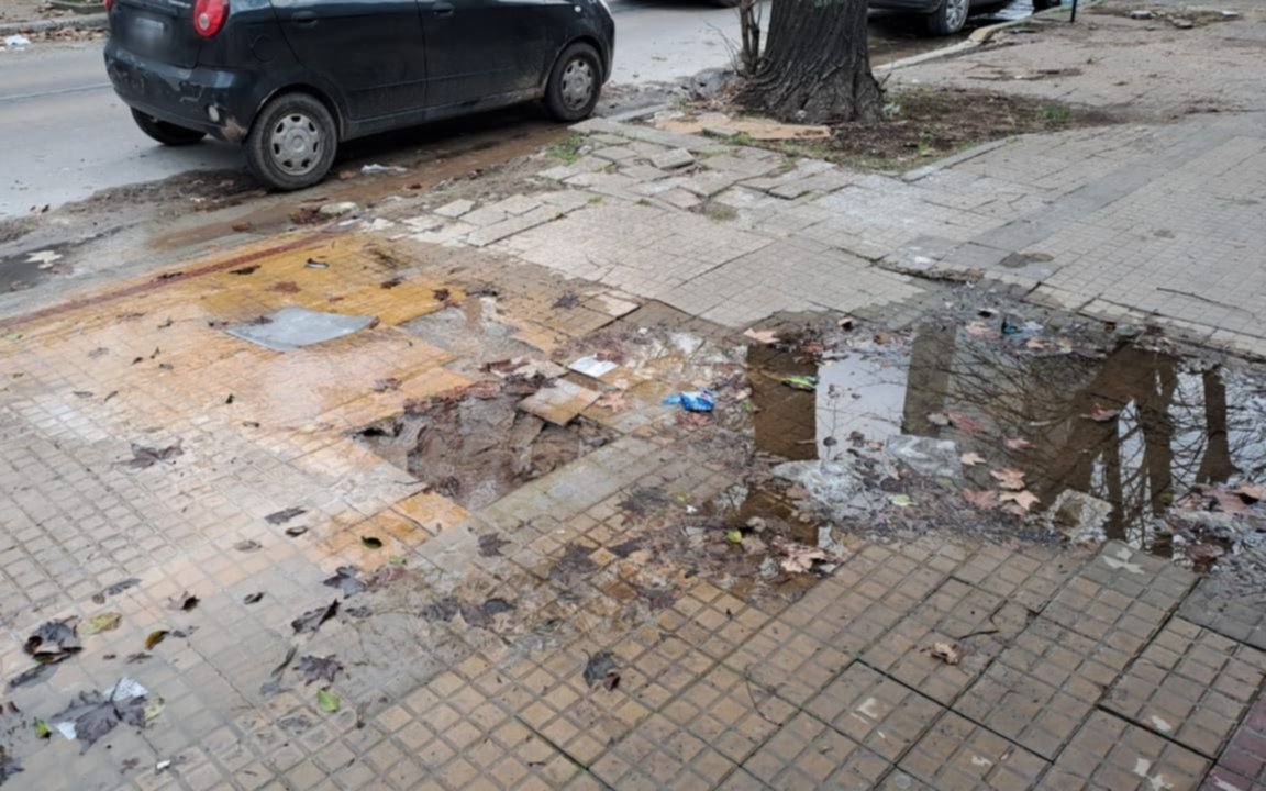 Pérdida de agua en Barrio Norte: desde la vereda hasta la habitación de una familia