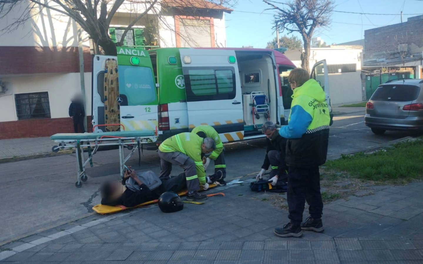 Choque en La Loma: hay un motociclista herido