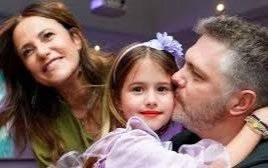 ¡Bien ahí! Tregua entre Fernanda Callejón y el platense Ricky Diotto para celebrar el cumple de Giovanna, la hija de ambos    