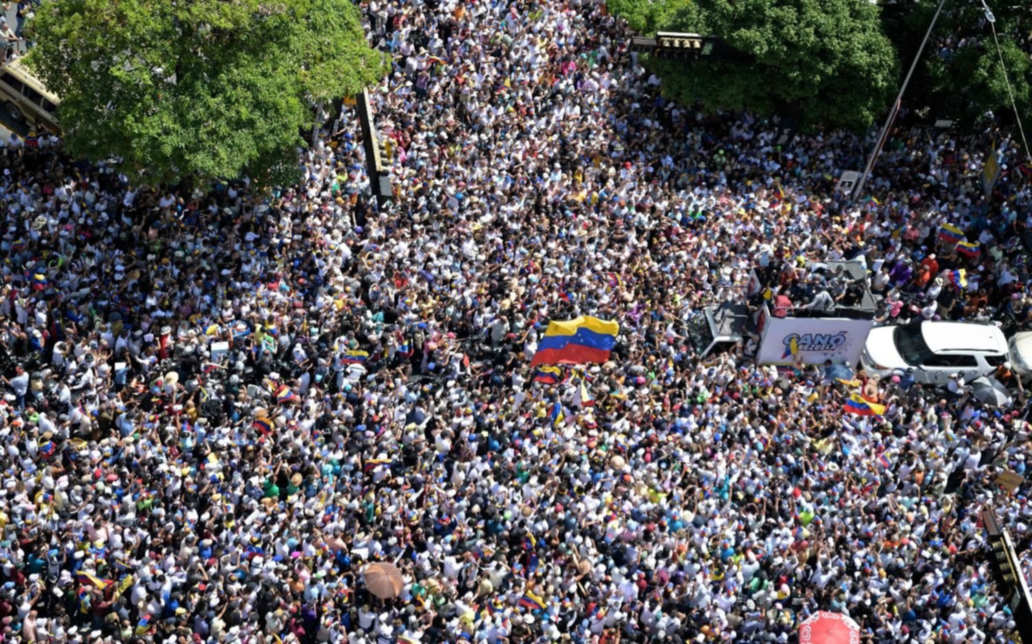 Una multitud en las calles de Venezuela: la marcha se replica en varias ciudades del mundo