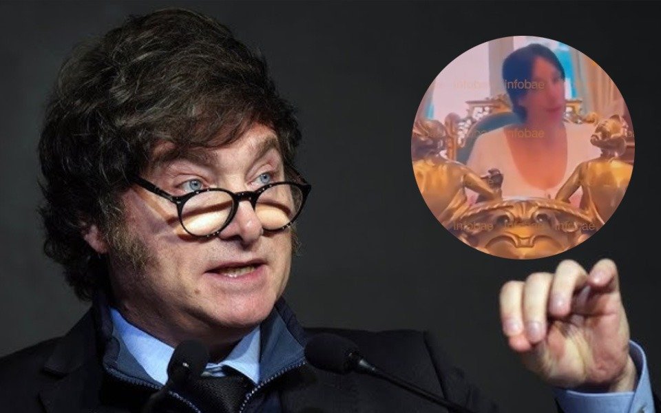 Javier Milei, tras el nuevo video de Tamara Pettinato en el sillón de Rivadavia: "Vergüenza es poco"