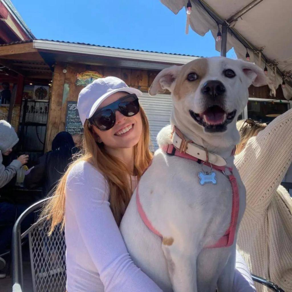 La “increíble” perrita rescatada de la actriz Sydney Sweeney