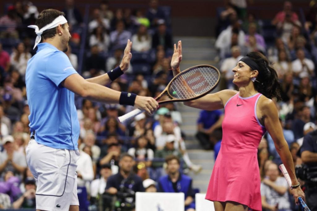 Dos leyendas: Sabatini y Del Potro, una dupla de lujo