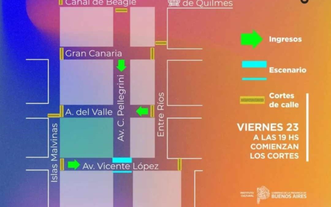 Cortes de calles por festejos del aniversario de la ciudad