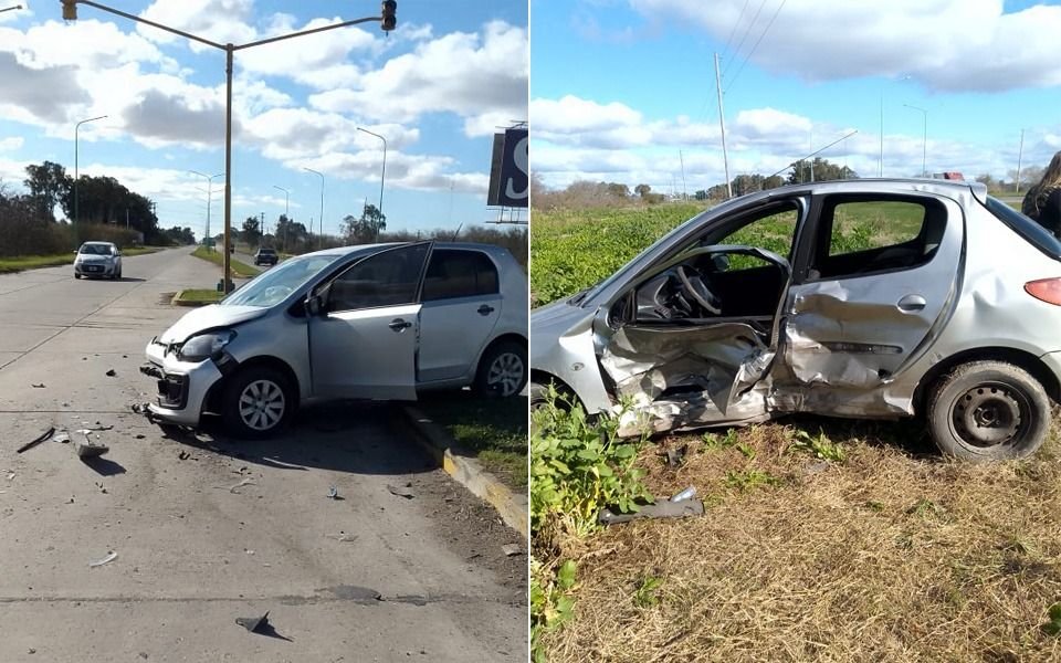 Fuerte accidente en el Camino a Punta Lara