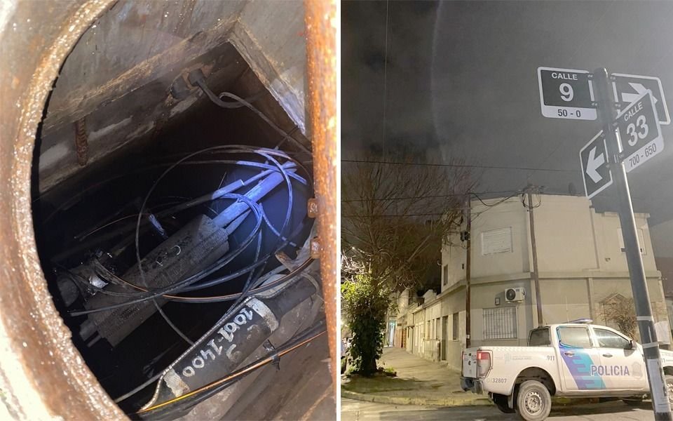 Un robo bajo tierra en La Plata: una alcantarilla, herramientas y una fuga frustrada