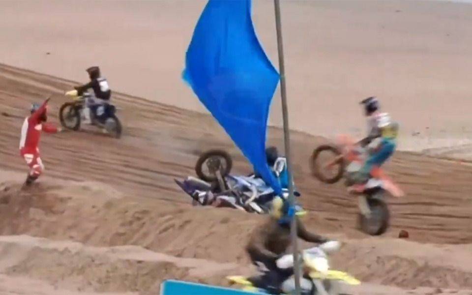 VIDEO. Tremendo accidente en Mar del Plata durante una prueba de Enduro
