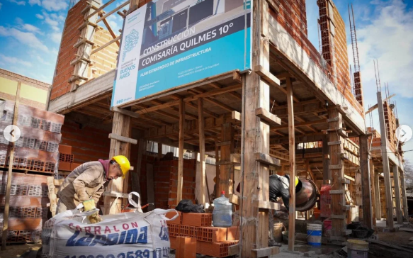 Comenzó la construcción de la Comisaría Quilmes 10ª en Don Bosco