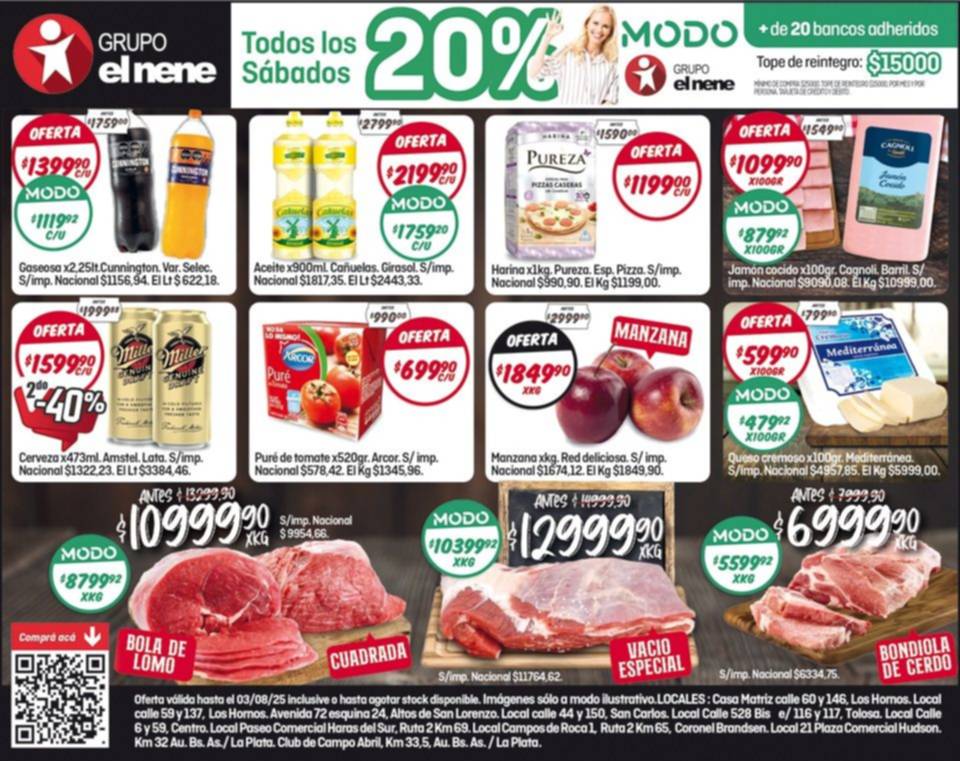 En El Nene, 20% de descuento con Modo: las ofertas para este fin de semana