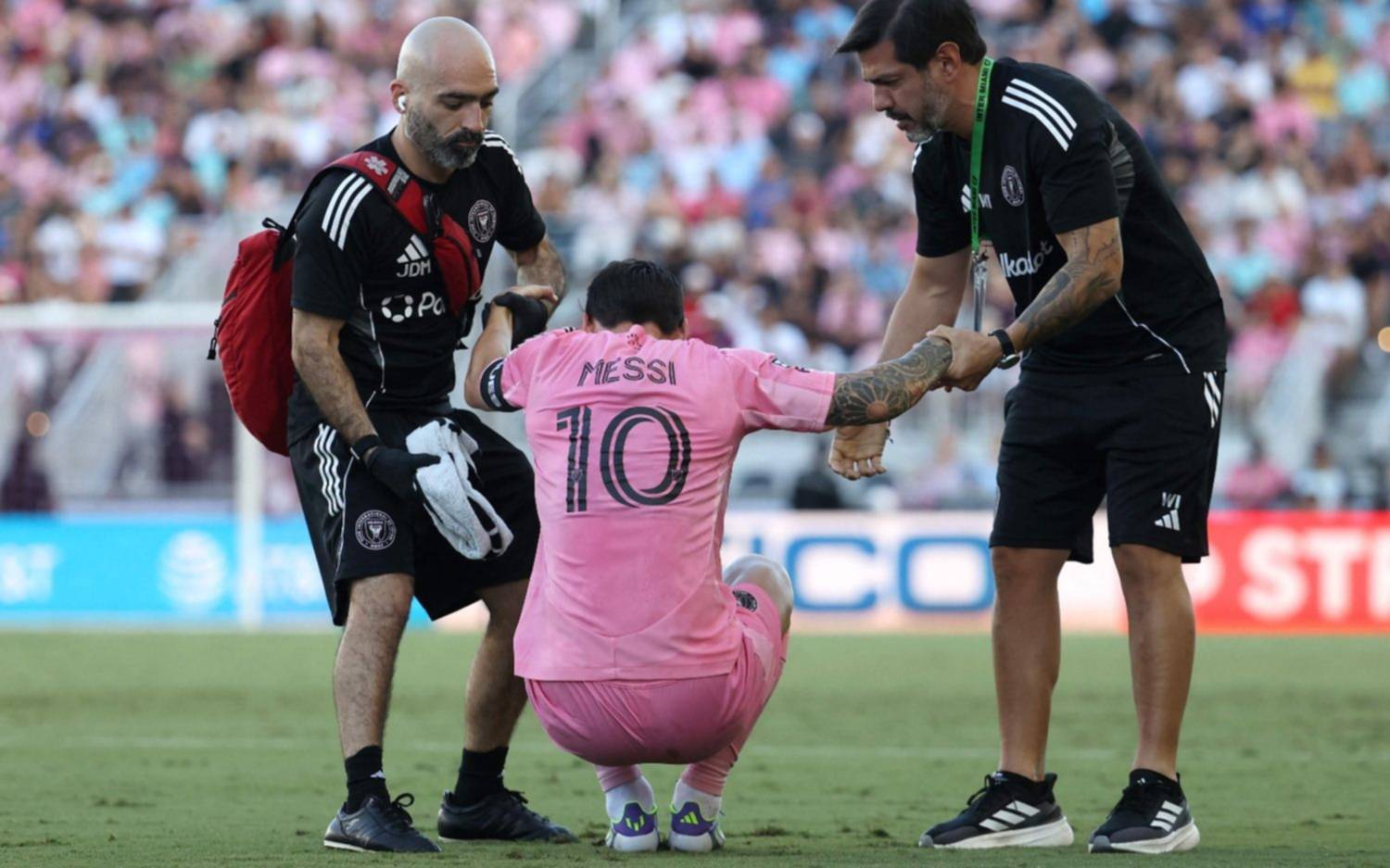Se lesionó Lionel Messi en el Inter de Miami: salió reemplazado