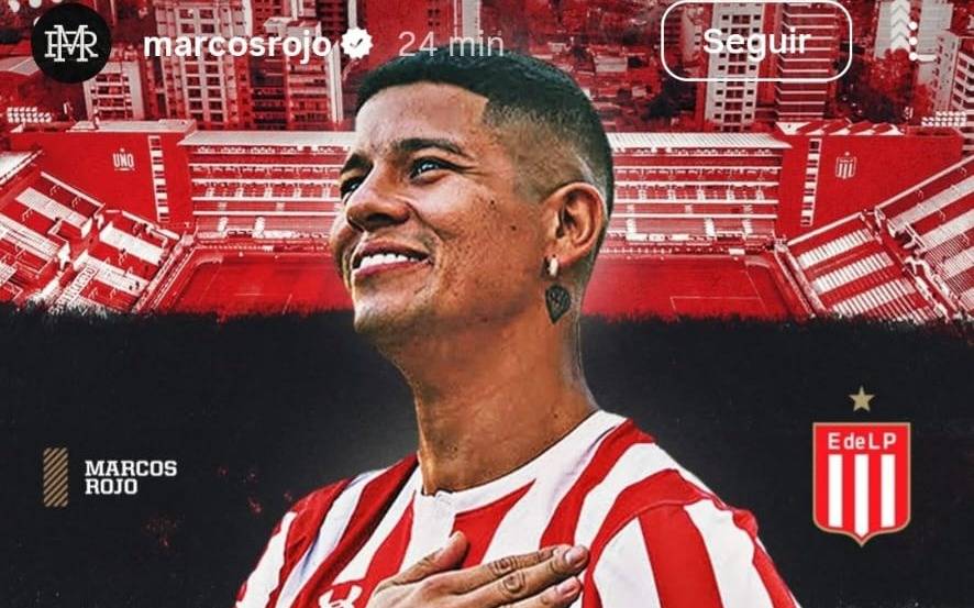 ¿Guiño a Estudiantes?: Marcos Rojo saludó al club por su 120º aniversario en las redes 