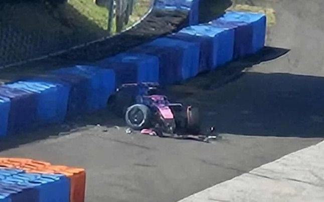 Franco Colapinto sufrió un accidente en las pruebas de neumáticos de Alpine en Hungría: terminó en el hospital