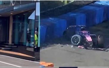 VIDEO.- Día de miércoles para Colapinto: así llegó al hospital tras el fuerte choque en Hungría y lo que dijo Alpine