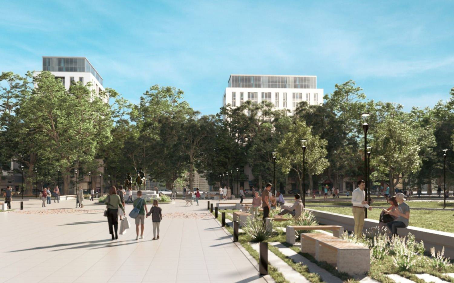 EN FOTOS.- Así quedará la Plaza España tras la reconstrucción: las obras previstas y cuándo se inaugurarán