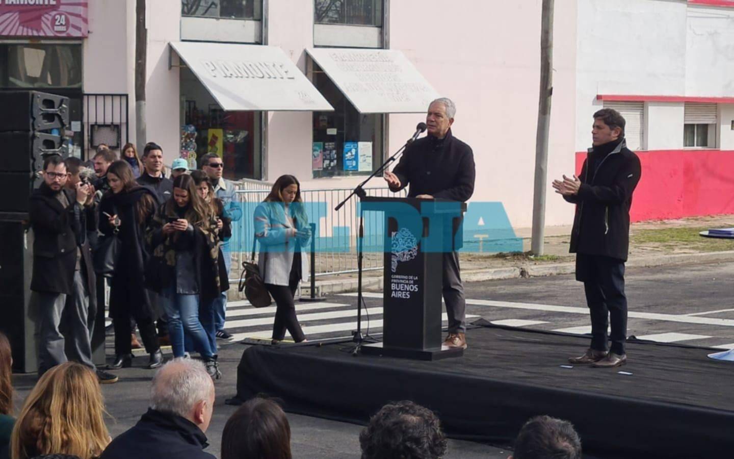 Kicillof y Alak inauguraron el ensanche y pavimentación de diagonal 74