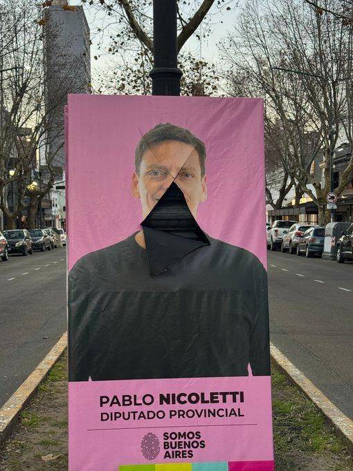 Vandalizaron carteles de Somos en La Plata