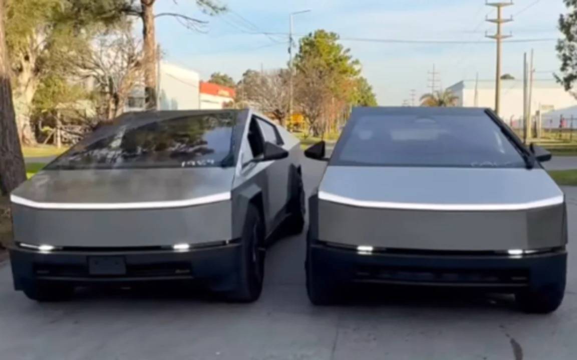 ¡Sorpresa! La futurista Tesla Ciber Truck, en La Plata