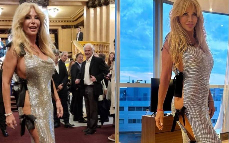 "Vestido asesino": Graciela Alfano hizo estallar las redes y la comparan con Joan Collins