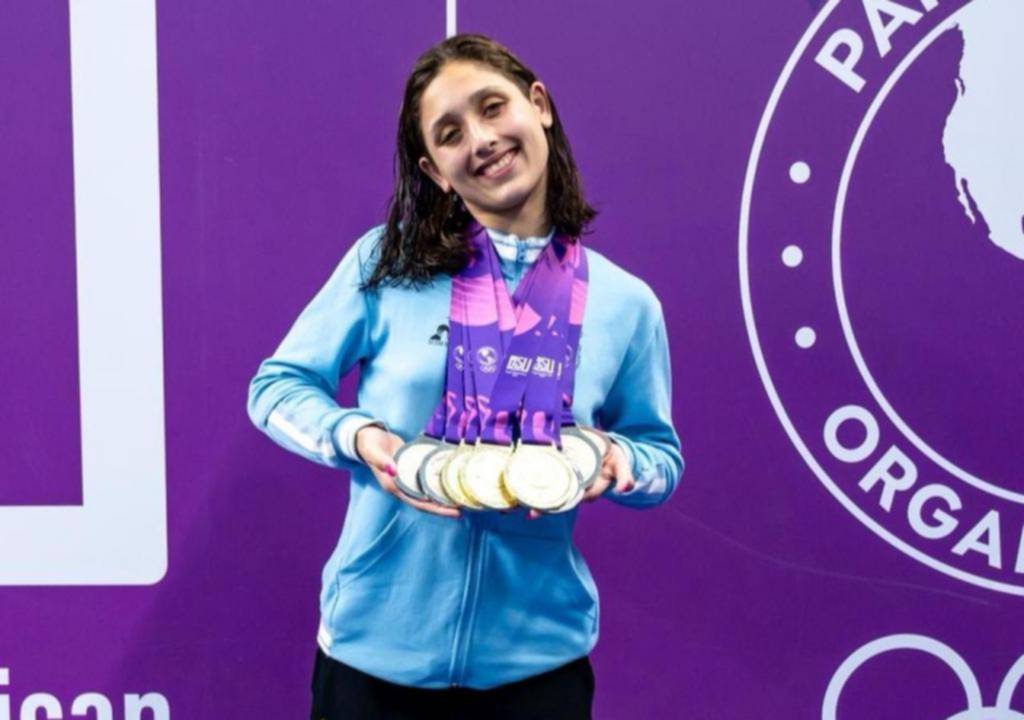 Agostina Hein, la figura de la natación en los Juegos Panamericanos Juniors