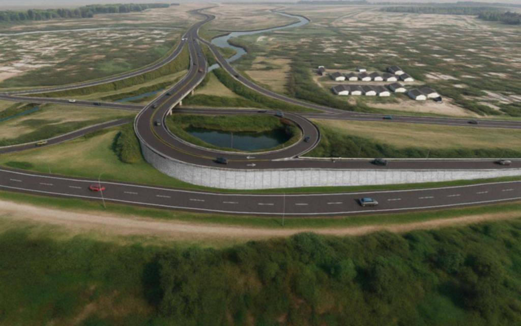 Arranca la obra de la bajada de la autopista en City Bell