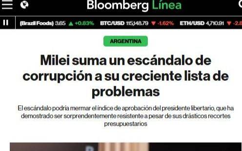Fuerte repercusión internacional por el escándalo de las presuntas coimas en Discapacidad: "Mani pulite a la argentina"