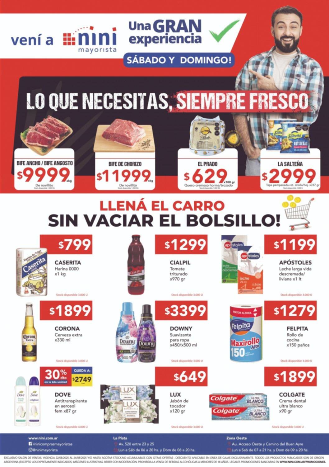 NINI mayorista, una gran experiencia: fin de semana con estas ofertas