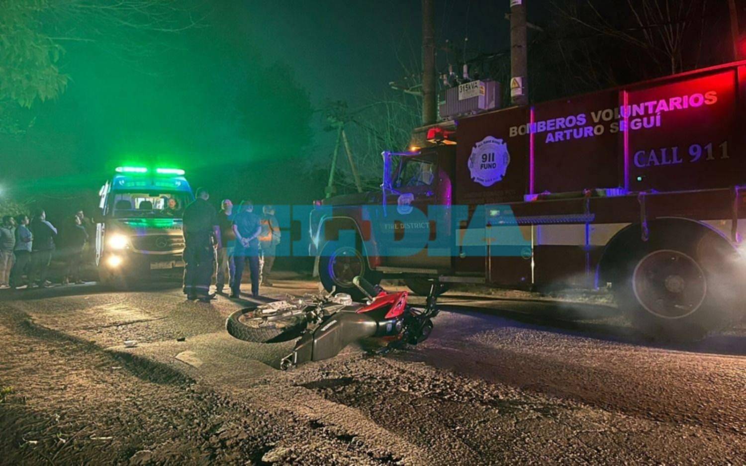Grave accidente y dos motociclistas heridos en Arturo Seguí
