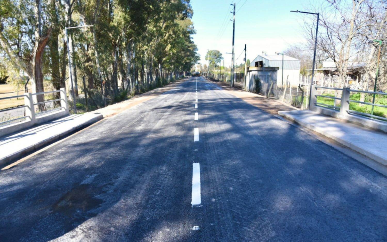 Con el nuevo puente, se habilitó la pavimentación de calle 148 en Gorina