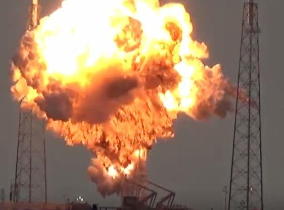 Explotó un cohete en plataforma de la NASA