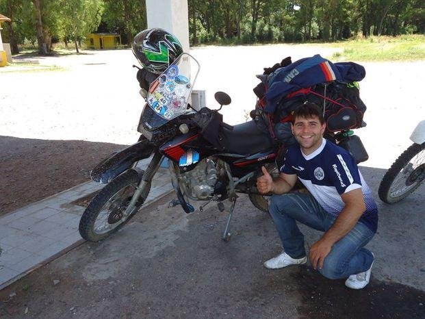 Un joven platense se lanza a una aventura en moto por América