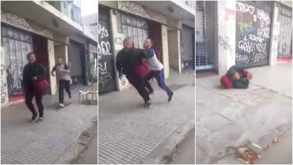 Suspendieron de por vida al joven que empujó a un hombre en la calle