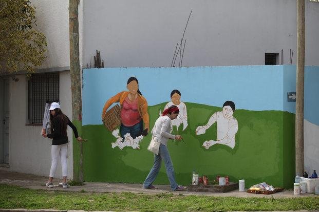 Berisso: murales invaden de color a Villa Argüello