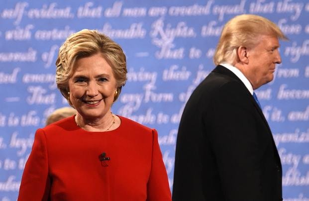 Hillary, ganadora del acalorado primer debate con Trump en la TV