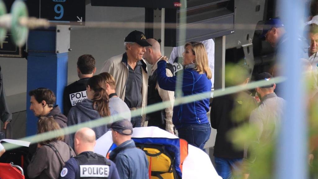 Clint Eastwood filmó en Francia escenas de su nueva película “The 15:17 to Paris”