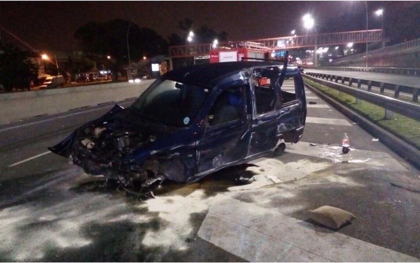 Dos muertos y cinco heridos por un choque en la General Paz