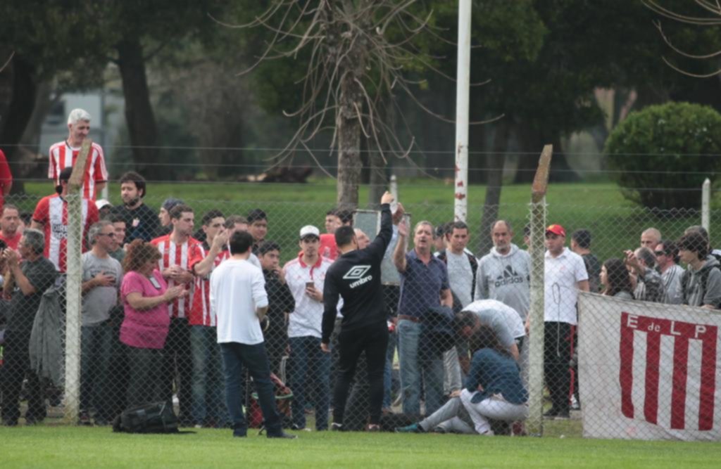 Hubo un susto en la tribuna