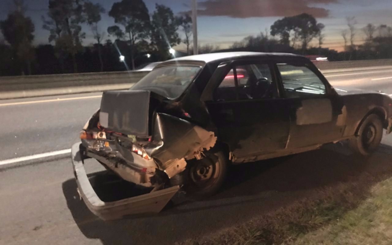 Siniestro vial en la Autopista: un herido