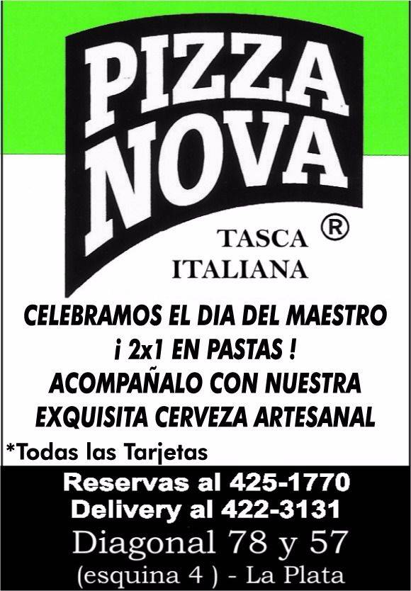 Pizza Nova te espera para celebrar el día del maestro
