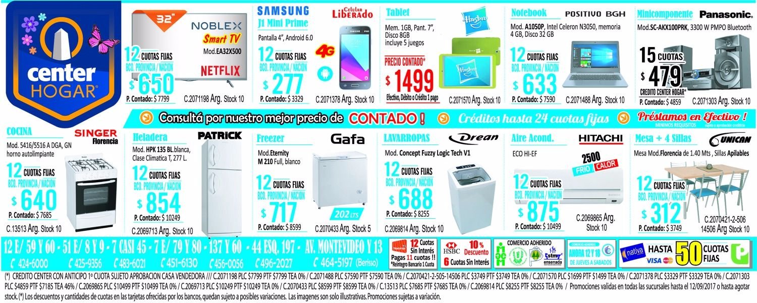 Aprovechá las oportunidades de Center Hogar