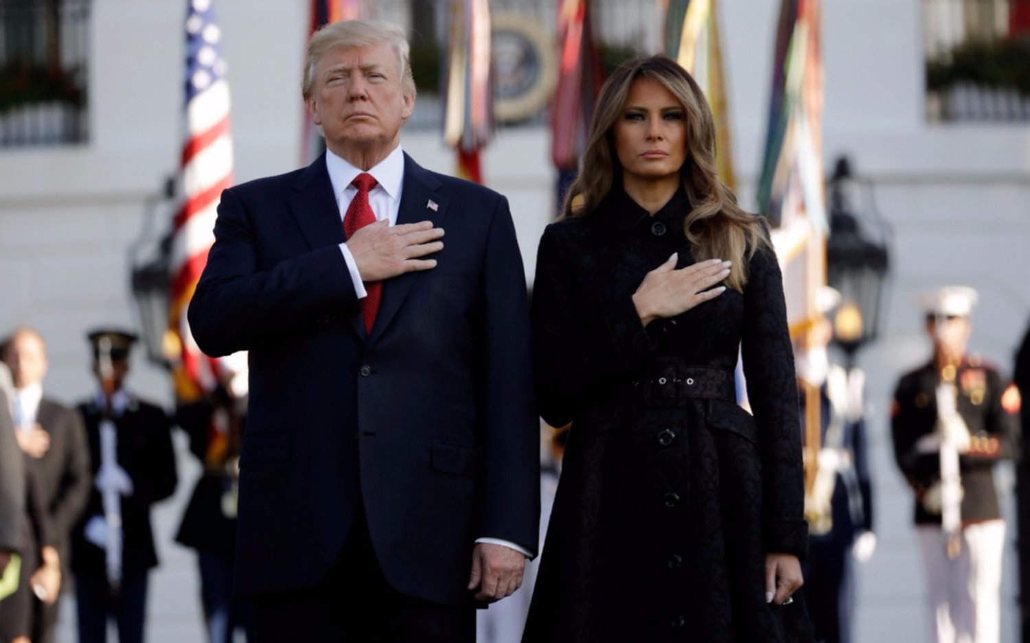 Trump y Melania encabezaron en la Casa Blanca homenaje a las víctimas del 11S