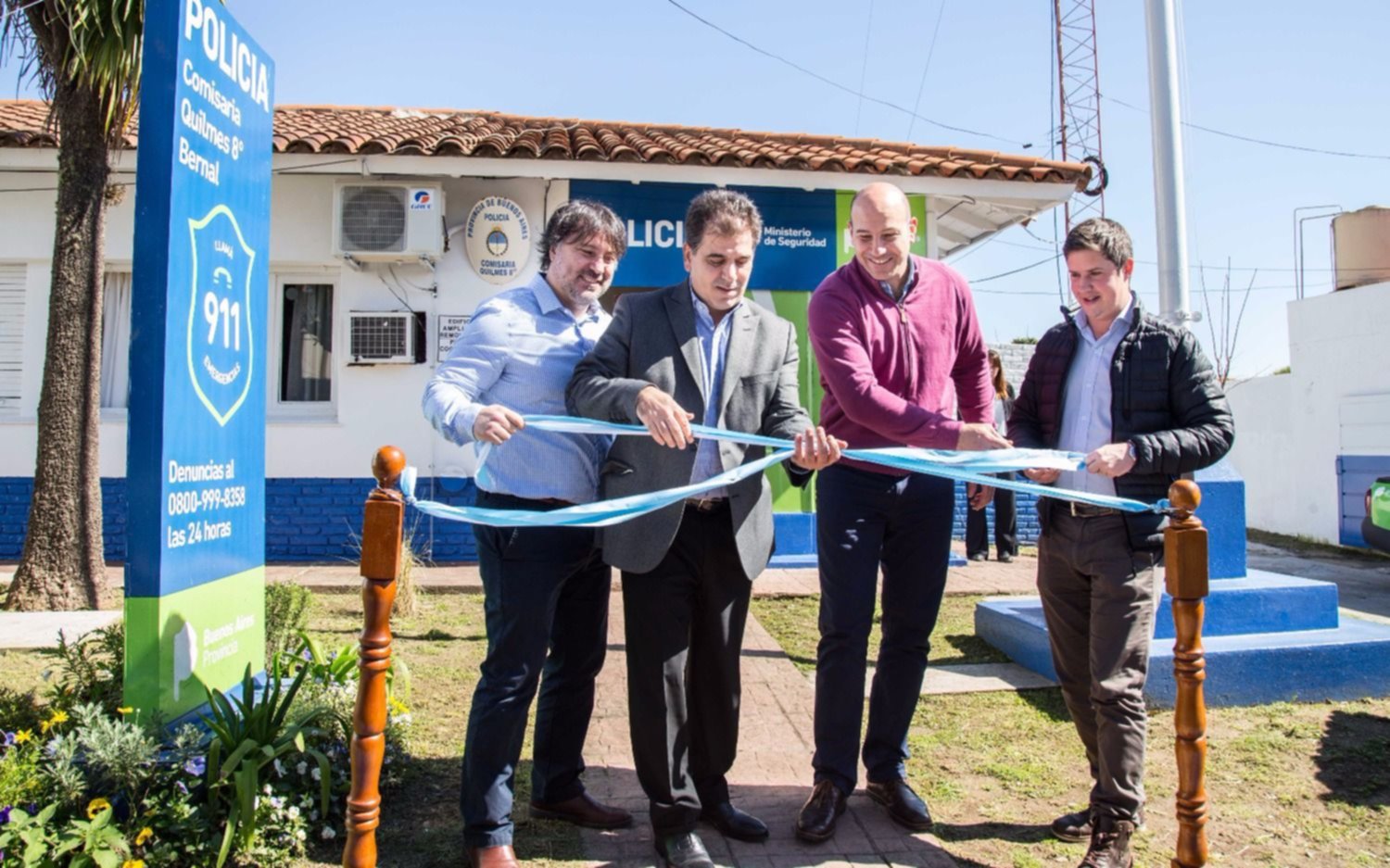 Molina y Ritondo inauguraron refacciones de la Comisaria Octava de Bernal